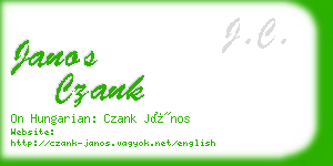 janos czank business card